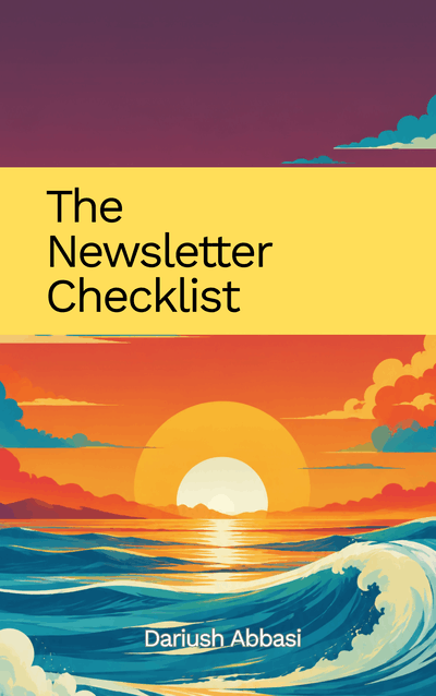 The Newsletter Checklist book cover